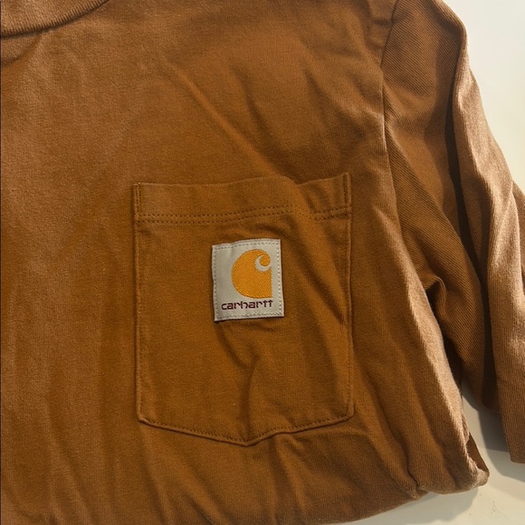 Boys Medium 11/12 Carhartt Chestnut Long Sleeve Tee - Picture 3 of 4